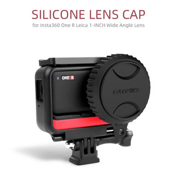 Νέο αξεσουάρ θήκης Κάλυμα φακού κάμερας Προστατευτικό καπάκι φακού σιλικόνης για Insta360 ONE RS/R 1 ιντσών Leica
