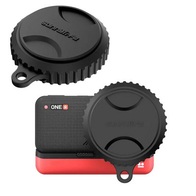 Нов калъф Аксесоар Капак на обектива на камерата Защитна капачка на обектива Силикон за Insta360 ONE RS/R 1-инчов Leica