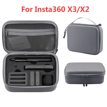 Φορητή θήκη αποθήκευσης τσάντας για Insta360 ONE X2/X3 Αδιάβροχη τσάντα μεταφοράς για αξεσουάρ πανοραμικής κάμερας Insta 360 X3/X2