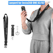 Pentru Insta360 ONE X3/X2 Curea de gât cu șnur cu șurub de 1/4 inch Curea de umăr pentru Buzunar 3 Accesorii panoramice pentru camere sportive