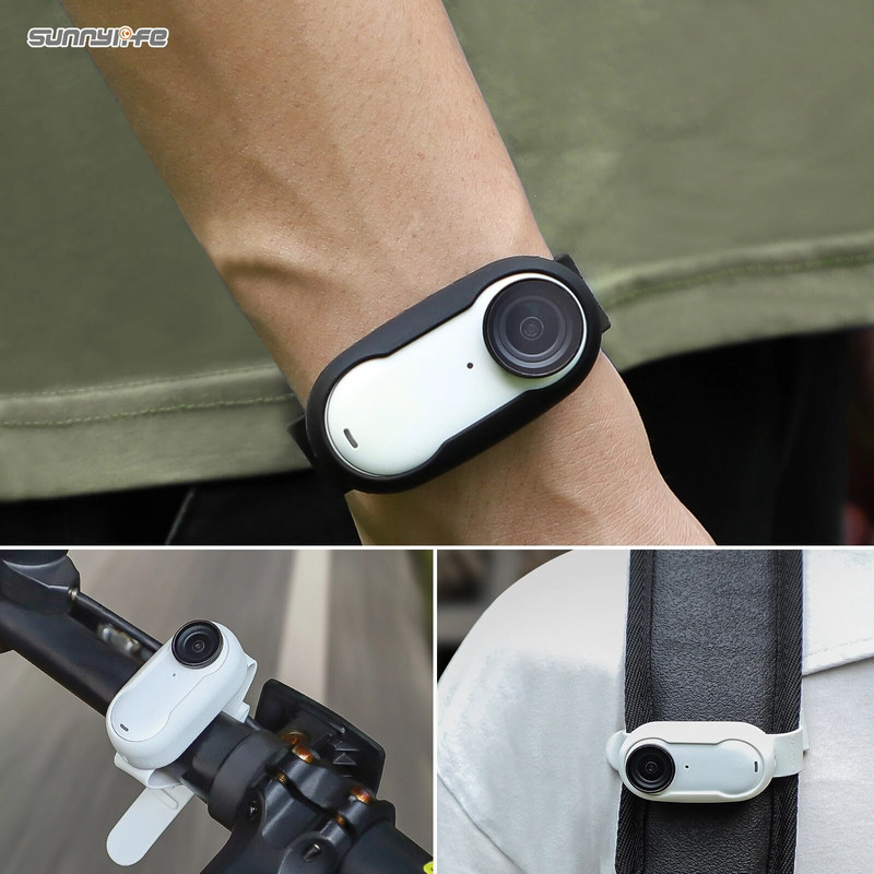 Pentru Insta360 GO 3 Cureaua Husa de protectie din silicon Bratara pentru palmier Rucsac cu dungi Curea pentru bicicleta Acces camera de actiune
