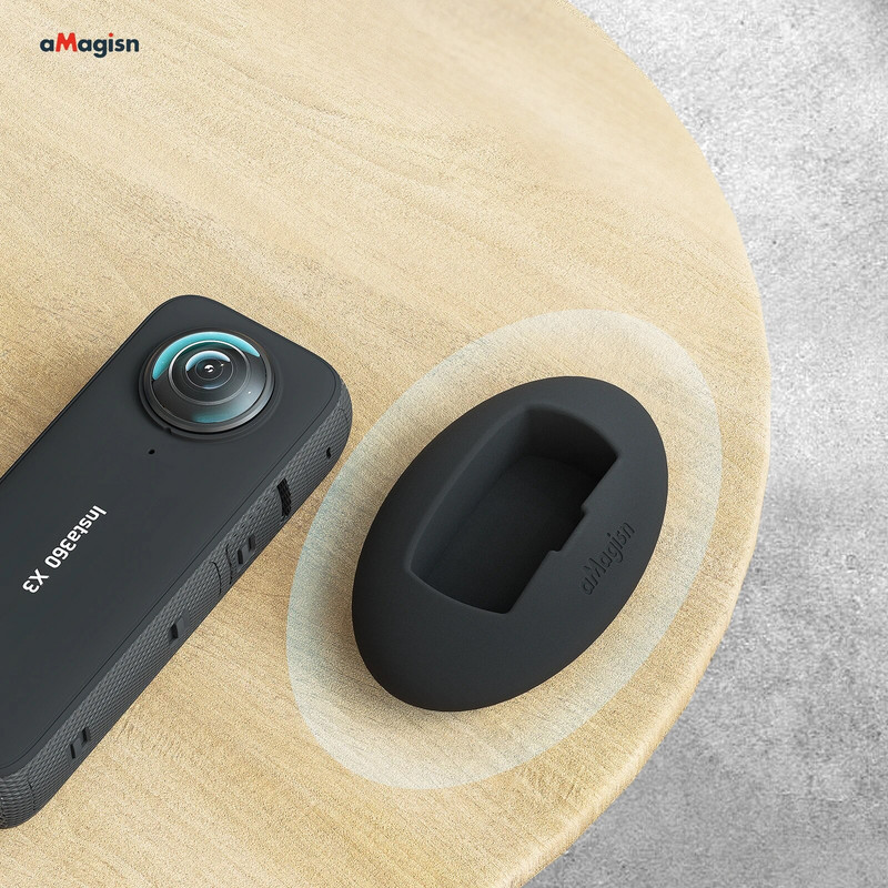 „Insta360 X3“ fotoaparato tvirtinimo prie stalo stovo pagrindo laikiklis silikoninis transporto priemonės doko atrama veiksmo kameros priedas