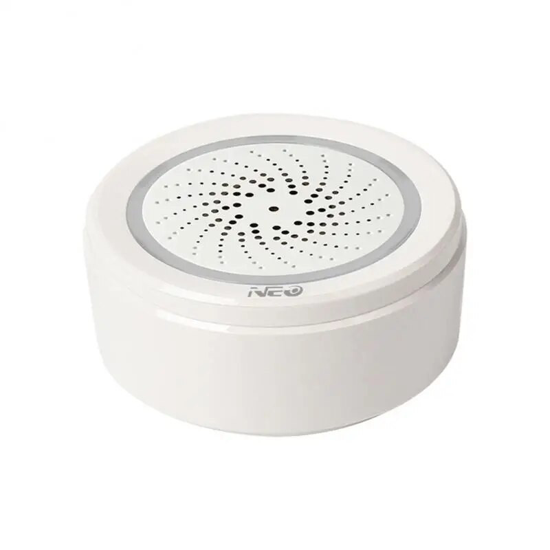 Sirenă WiFi fără fir Tuya Senzor de alarmă Sunet Lumină Alertă Sirenă Smart Life compatibilă cu Alexa Home pentru securitatea acasă