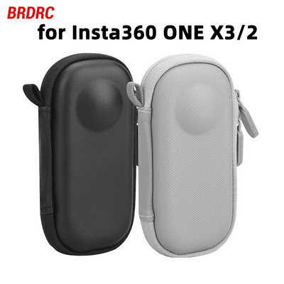 Твърд калъф за носене за Insta360 X3 Mini Shell Box PU защитна чанта за пътуване за Insta 360 X2 Аксесоар за екшън камера