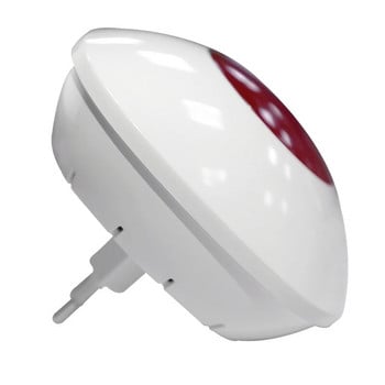 Безжични алармени сирени Хост за охранителна звукова и светлинна аларма 110DB Хост за домашни охранителни алармени системи (EU Plug)