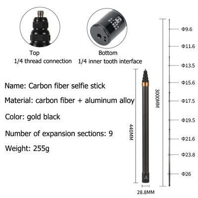 Selfie štap za Insta360 X3/X2 Selfie štap s užetom za ruke Lagana ručka akcijske kamere za Insta360 ONE X3 X2 Dodaci