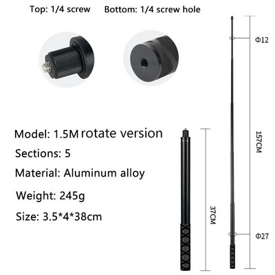 Selfie štap za Insta360 X3/X2 Selfie štap s užetom za ruke Lagana ručka akcijske kamere za Insta360 ONE X3 X2 Dodaci