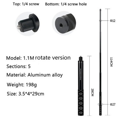 Selfie štap za Insta360 X3/X2 Selfie štap s užetom za ruke Lagana ručka akcijske kamere za Insta360 ONE X3 X2 Dodaci