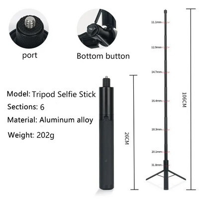 Selfie štap za Insta360 X3/X2 Selfie štap s užetom za ruke Lagana ručka akcijske kamere za Insta360 ONE X3 X2 Dodaci