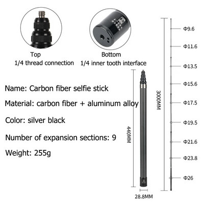 Selfie štap za Insta360 X3/X2 Selfie štap s užetom za ruke Lagana ručka akcijske kamere za Insta360 ONE X3 X2 Dodaci