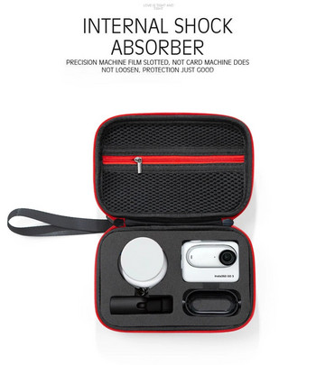 За Insta 360 GO 3 чанта за съхранение Преносим калъф за носене Дамска чанта Пътна екшън камера Защитна кутия Аксесоари за камера