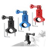 Suport pentru cameră de bicicletă pentru biciclete Ciclism pentru ghidon de motocicletă Suport de montare clemă metalică pentru accesorii Gopro 11 10 9 8 Insta360 X2 X3