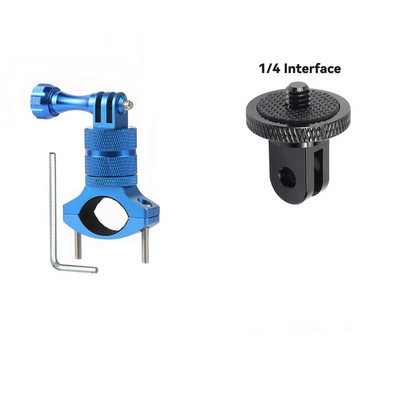 Suport pentru cameră de bicicletă pentru biciclete Ciclism pentru ghidon de motocicletă Suport de montare clemă metalică pentru accesorii Gopro 11 10 9 8 Insta360 X2 X3