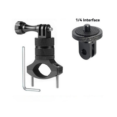 Suport pentru cameră de bicicletă pentru biciclete Ciclism pentru ghidon de motocicletă Suport de montare clemă metalică pentru accesorii Gopro 11 10 9 8 Insta360 X2 X3