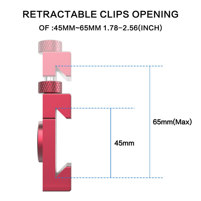 Nadograđeni aluminijski nosač za ogradu za DSLR kameru, rotacija od 360 stupnjeva, čarobna stezaljka za ruku za bejzbol nogometnu mrežu/lanac, nosač telefona
