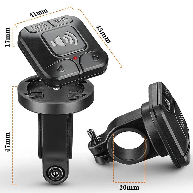 Sectyme nuotolinio valdymo pultas, skirtas SF31 dviračio galinių žibintų signalizacijos priedams