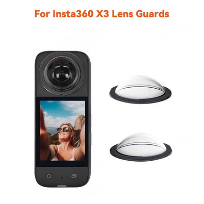 2PCS Защита срещу надраскване за Insta360 X3 Sticky Lens Guards Dual-Lens 360 Mod For Insta 360 X3 Protector Cap обектив Аксесоари за фотоапарат