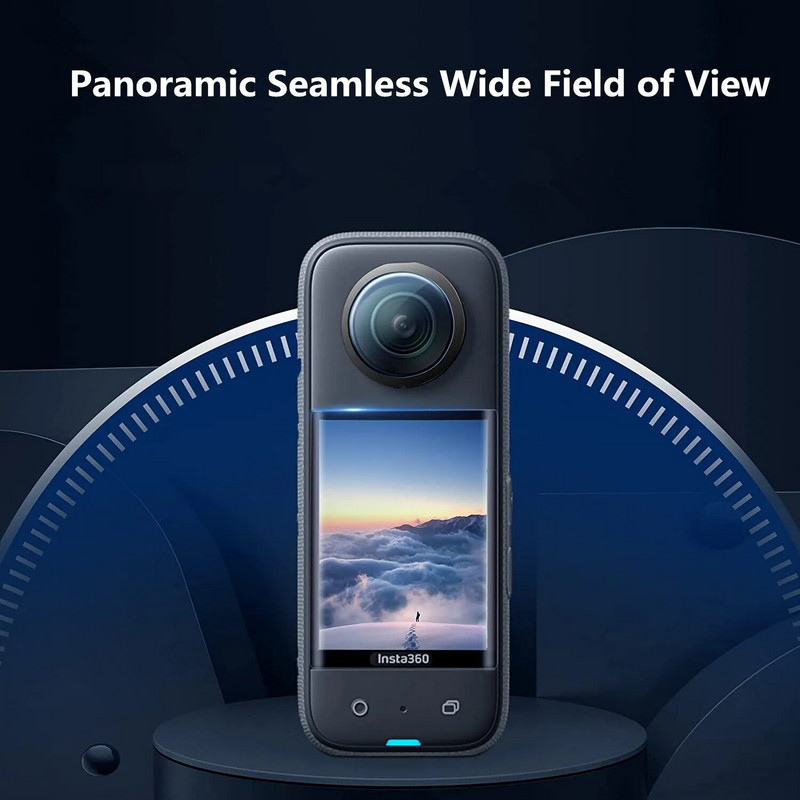 2 vnt., apsaugantis nuo įbrėžimų, skirtas Insta360 X3 lipnioms lęšių apsaugoms, dvigubam objektyvui 360 modifikacijai skirtas Insta 360 X3 apsauginis objektyvo dangtelis, fotoaparato priedai