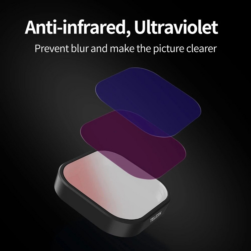 TELESIN GoPro ND8 ND16 ND32 CPL objektívszűrő készlet alumínium ötvözet váz GoPro Hero 9 10 11 akciókamera ND objektív tartozékhoz