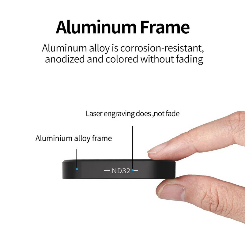 TELESIN GoPro ND8 ND16 ND32 CPL objektívszűrő készlet alumínium ötvözet váz GoPro Hero 9 10 11 akciókamera ND objektív tartozékhoz