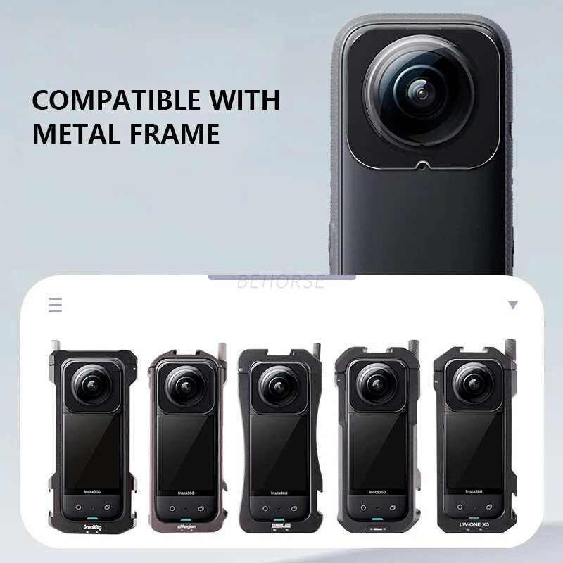 Zaštitna leća za Insta360 X3 optičko kaljeno staklo, štitnici za leće s dvostrukom lećom za Insta360 X3, poklopac za leću, zaštitni dodaci