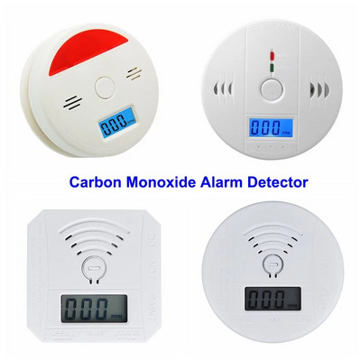 ACJ High Sensitive CO Sensor LCD Digital Screen Carbon Monoxide Alarm Independent Work Wireless Sound Warning Smoke Detector