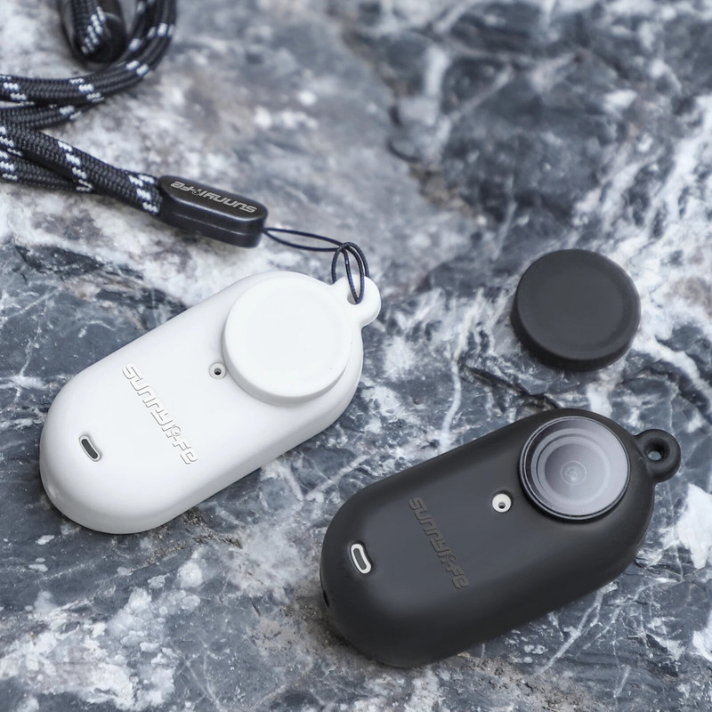 3 az 1-ben Insta360 GO 3 szilikon borítás hevederes objektívsapkával kameravédő karcálló, csúszásmentes az Insta360 Go 3 tartozékokhoz