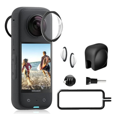 Insta360 X3 Lens Protector + Protection Frame + Lens Guards for Insta 360 X3 Camera Protector Set Αντιχαρακτηριστικά αξεσουάρ