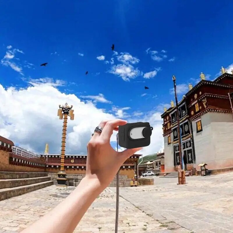 Szilikon tok Insta 360 GO3 porálló testhez szilikon burkolat Sportkamera védőtartozékok