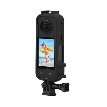 Προστατευτικό πλαίσιο Κλουβί για Insta360 One X3 Επέκταση Βάση περιβλήματος με Προσαρμογέα για Insta 360 X3 Action Πανοραμική κάμερα