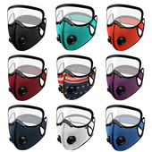 Dviračių apsaugos diržo filtro kaukė lauke bėgimo sportui, dulkėms atspari šilta kaukė, lęšis nuimamas veido Cosplay kaukė Helovinas