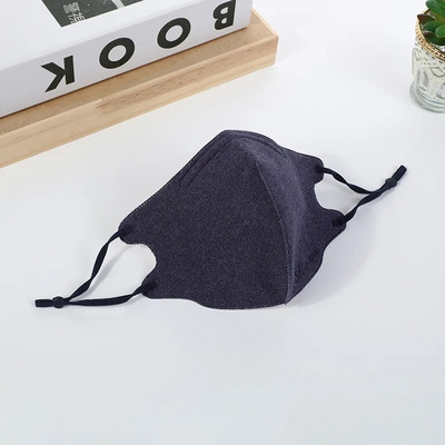 Ühevärviline Lihtne reguleeritav kõrva külge kinnitatav ülielastne täiskasvanute mask Nahasõbralik riidest puuvillane mask