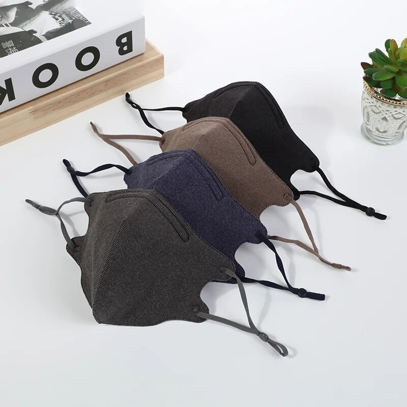 Ühevärviline Lihtne reguleeritav kõrva külge kinnitatav ülielastne täiskasvanute mask Nahasõbralik riidest puuvillane mask
