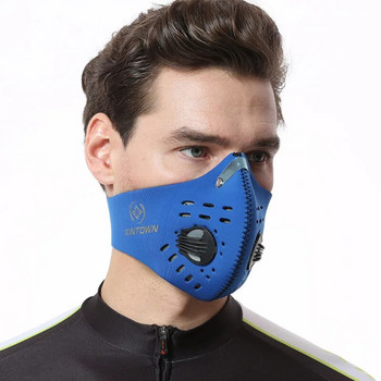 Εξωτερικές αθλητικές επαναχρησιμοποιούμενες μάσκες προσώπου για άνδρες Μάσκες με προστασία από τη σκόνη Μάσκα ενεργού άνθρακα με σκόνη με επιπλέον φίλτρο Halloween Cosplay