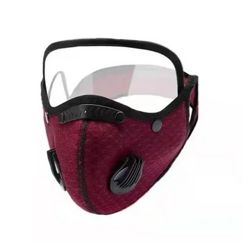 Ποδηλασία προστατευτική ζώνη φίλτρου μάσκα για τρέξιμο σε εξωτερικό χώρο Αθλητισμός Αντισκόνη Ζεστή μάσκα Αφαιρούμενος φακός