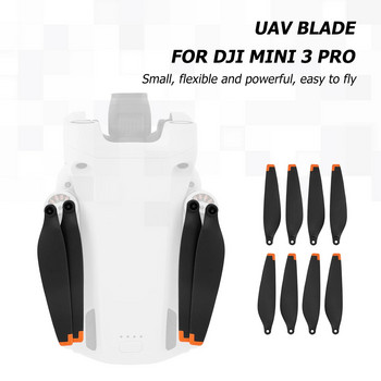 4 чифта бързо освобождаващи се лопатки за дронове подпори за нискошумни витла DJI Mini 3 Pro