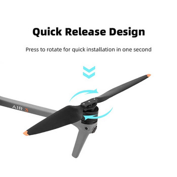 8747F Пропелерни реквизити Подмяна на лопатки за DJI Air 3 Drone Quick Release Wing Fans Резервни части за Air 3 Аксесоари