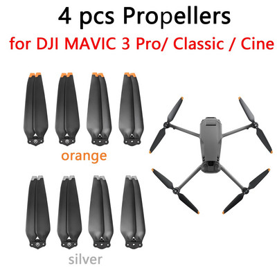 4PCS propelera za DJI MAVIC 3 Pro Zamjena Quick Release Paddle Blade Prop Wing Ventilator za MAVIC 3 Classic/Cine Dodaci za drone