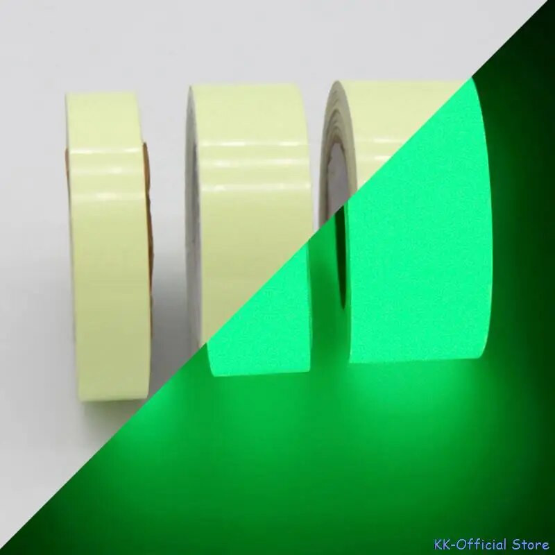 1vnt Šviečianti juosta Lipni naktinio matymo saugos įspėjimas Apsaugos scena Namų dekoravimui Fluorescencinė juosta