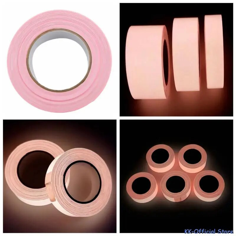 1vnt Šviečianti juosta Lipni naktinio matymo saugos įspėjimas Apsaugos scena Namų dekoravimui Fluorescencinė juosta