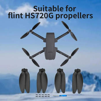 Ανταλλακτικά ανταλλακτικά κιτ λεπίδων προπέλας 4 τμχ Ανθεκτικές ελαφριές προπέλες Drone Συμβατές με Holy Stone HS720G Rc Quadcopter Propeller Blade