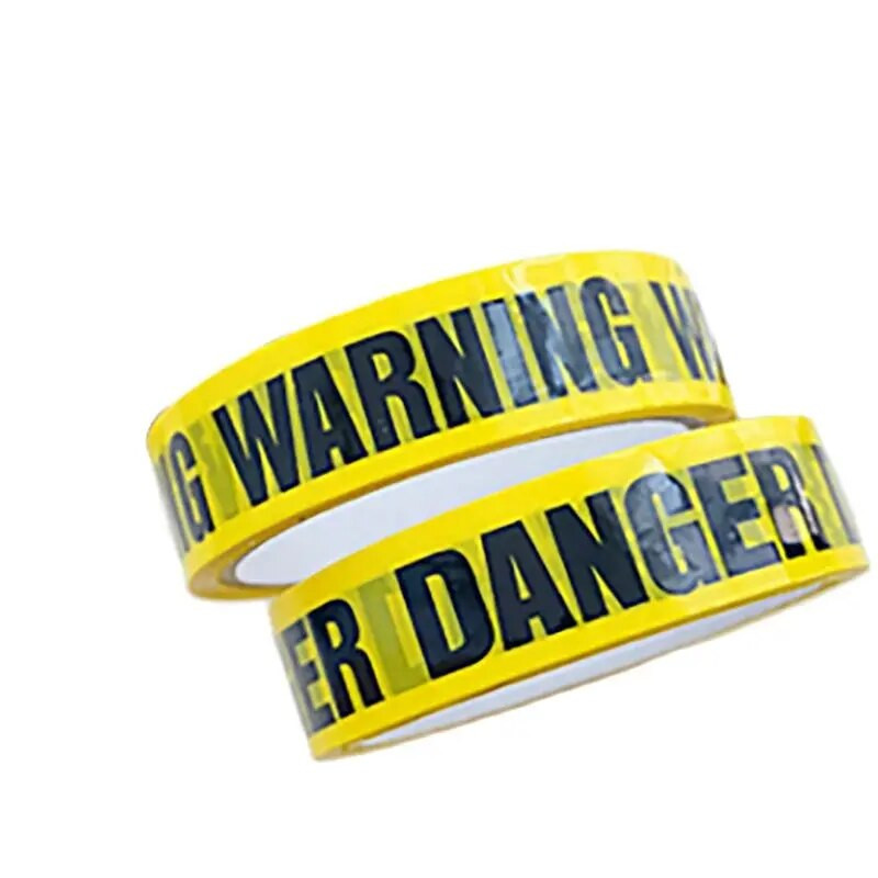 2,4 cm * 25 m įspėjamoji juosta su žymėmis Kūrybiška Priminti pavojų, Atsargiai, Trapi, Laikyti atokiau, Įspėjamosios saugos lipnios juostos dekoravimas