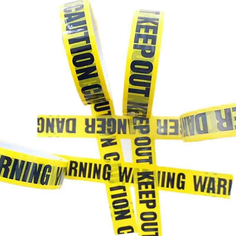 2,4 cm * 25 m įspėjamoji juosta su žymėmis Kūrybiška Priminti pavojų, Atsargiai, Trapi, Laikyti atokiau, Įspėjamosios saugos lipnios juostos dekoravimas