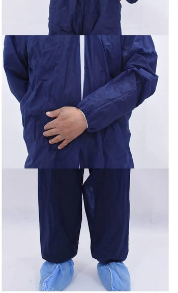 Ολόσωμη φόρμα μίας χρήσης Ανθεκτική σε λάδια, ανθεκτική στη σκόνη, ενδύματα εργασίας ασφαλείας Spary Painting Κάλυμμα για όλα τα ρούχα προστασίας Ολόσωμη στολή