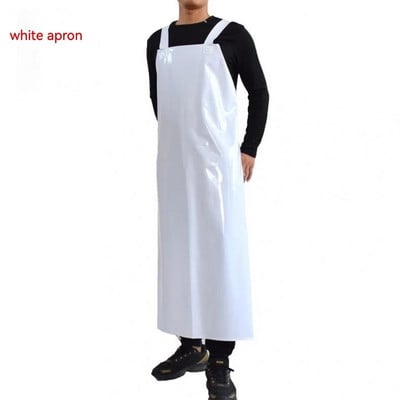 PVC pántos kötény vízálló olaj vastagítja és meghosszabbítja a kopásálló konyhai nagy kötényt Élelmiszer vízi munkavédelmi kötény