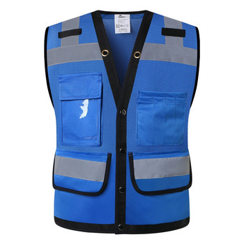 Hi Vis Mesh Safety Vest Reflective Surveryor Safety Γιλέκο Reflector Ρούχα εργασίας υψηλής ορατότητας Για Άνδρες Γυναίκες