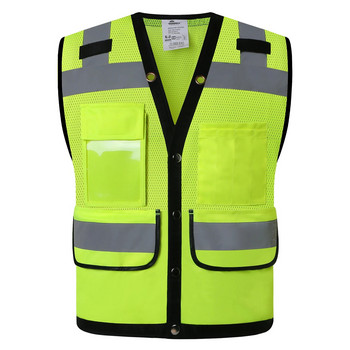 Hi Vis Mesh Safety Vest Reflective Surveryor Safety Γιλέκο Reflector Ρούχα εργασίας υψηλής ορατότητας Για Άνδρες Γυναίκες