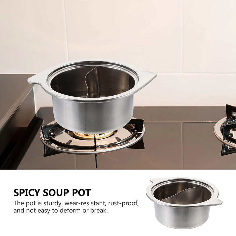 Kiniškas Shabu nerūdijančio plieno iešmo puodas korėjietiški makaronai ramen buitinis karštas laikiklis karšto puodo maistas