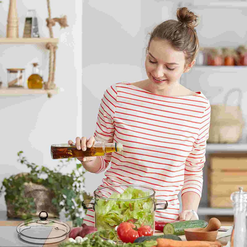 Főzőedény Háztartási üvegedény Konyhai Üvegserpenyő Magas boroszilikát főzőedény Üvegfazék leves