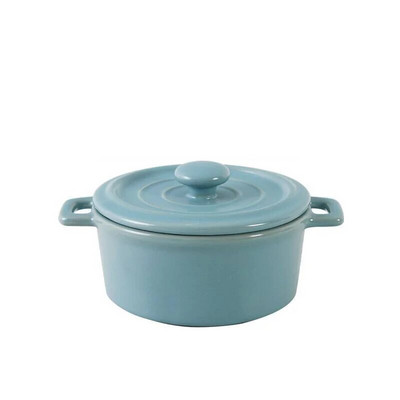 Keramička zdjelica za desert Mini zdjela za juhu Posuda za dječju hranu kuhana na pari Lonac s poklopcem Kuhinjska posuda za lonac Posuđe za kuhanje